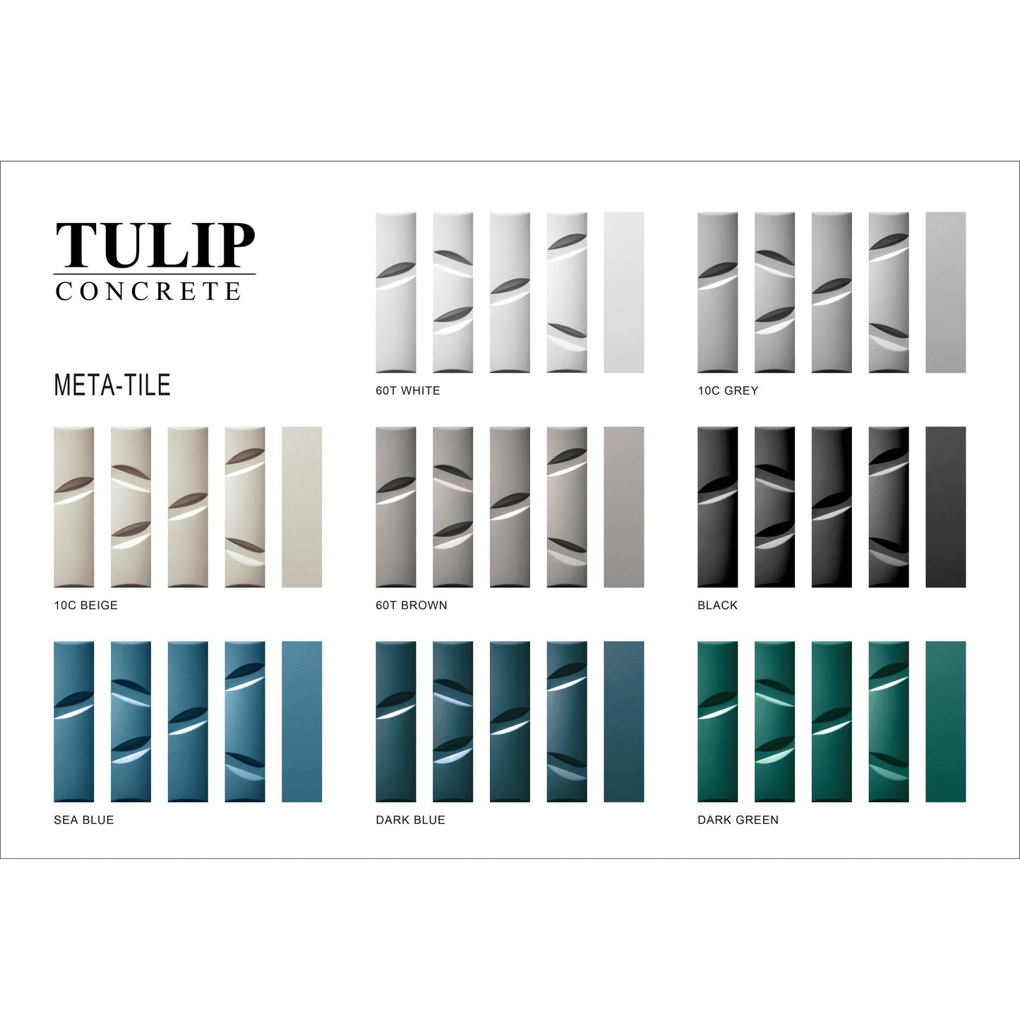META Series Wall Tiles | Modern Minimalist Design | Ultra High Performance Concrete Material | 3D Effect | Customizable Design | Perfect for Home, Office & Commercial Spaces - caserloong