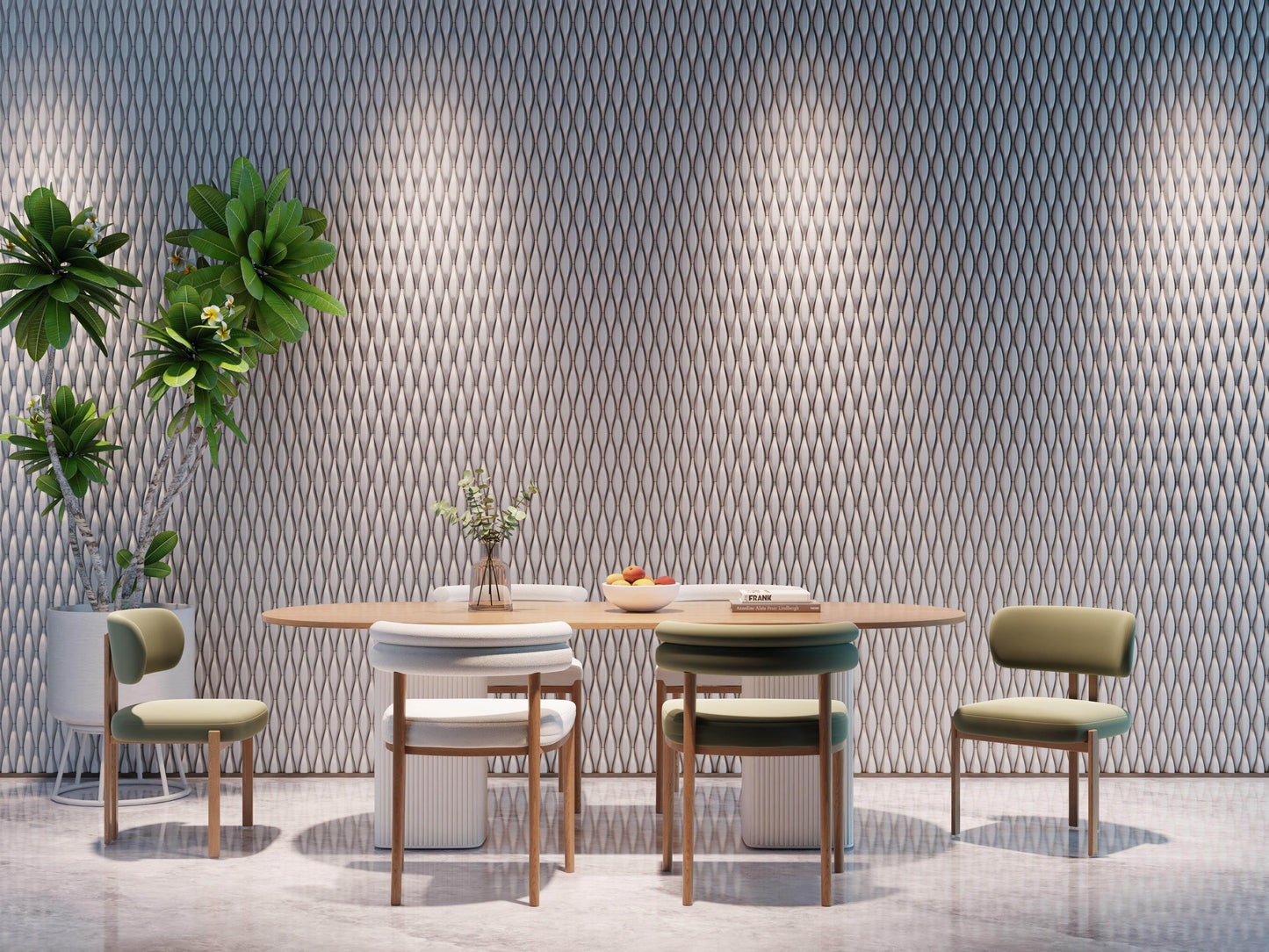 BOLD 2 – Minimalist Geometric 3D Wall Tile | UHPC Concrete Panel for DIY Wall Décor | Virgo Zodiac Style - caserloong