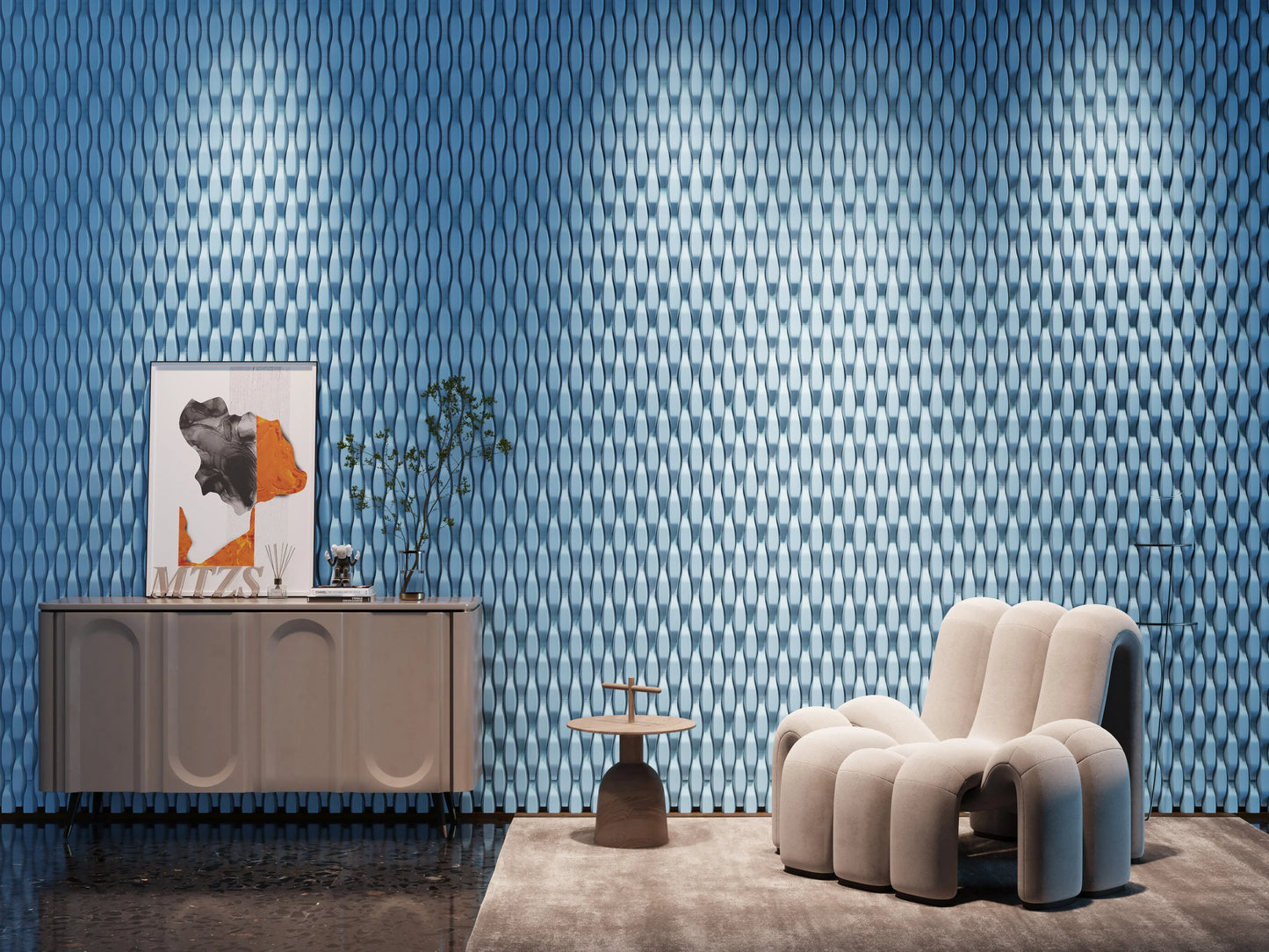 BOLD 2 – Minimalist Geometric 3D Wall Tile | UHPC Concrete Panel for DIY Wall Décor | Virgo Zodiac Style