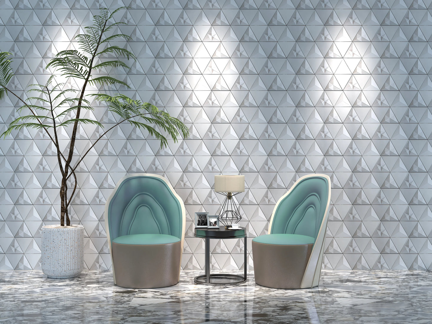 POLYHEDRON | 3D Geometric Art Tile – Made from UHPC Concrete | Customizable & DIY-Friendly | Zodiac-Inspired Series