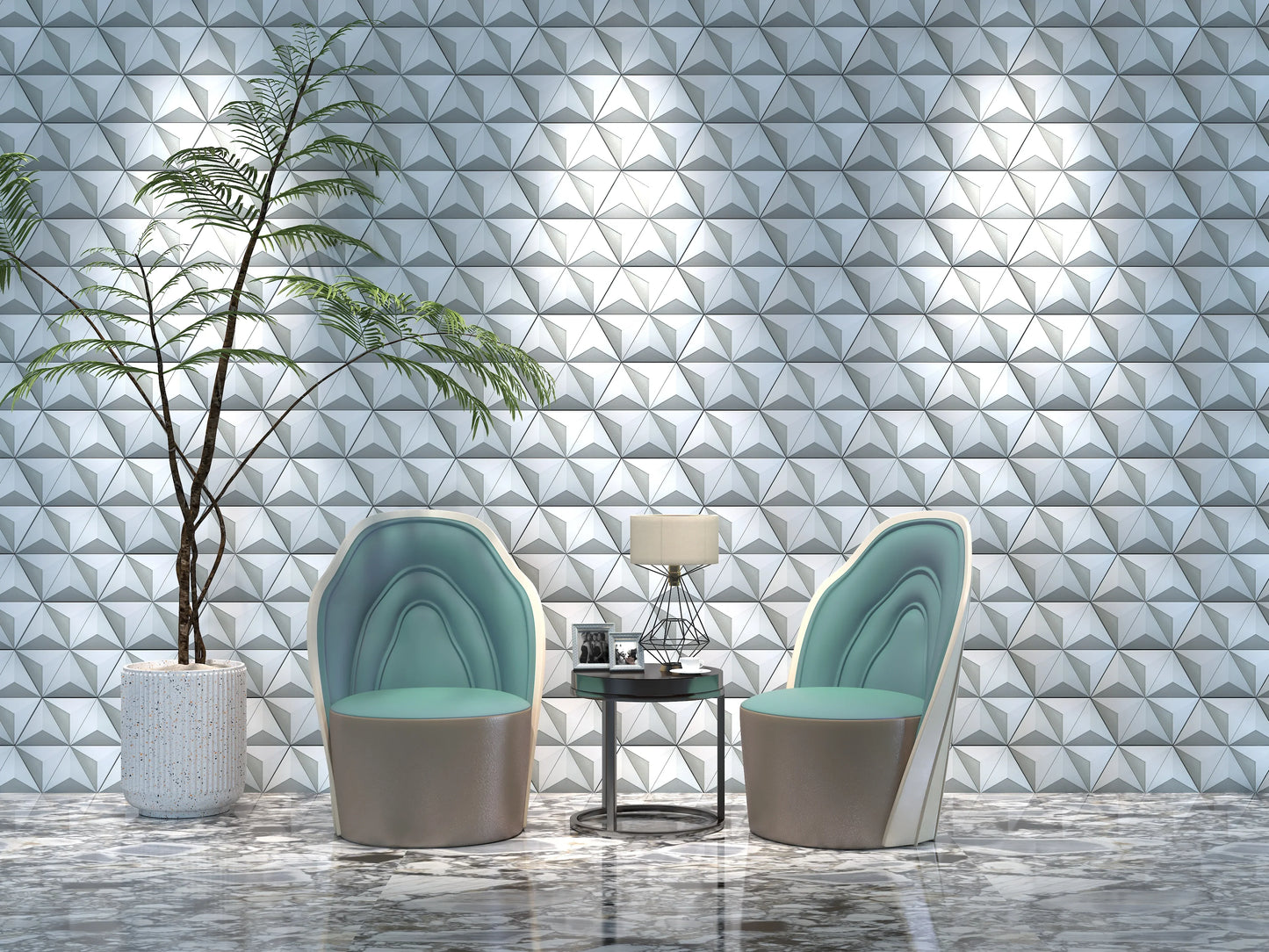 POLYHEDRON | 3D Geometric Art Tile – Made from UHPC Concrete | Customizable & DIY-Friendly | Zodiac-Inspired Series