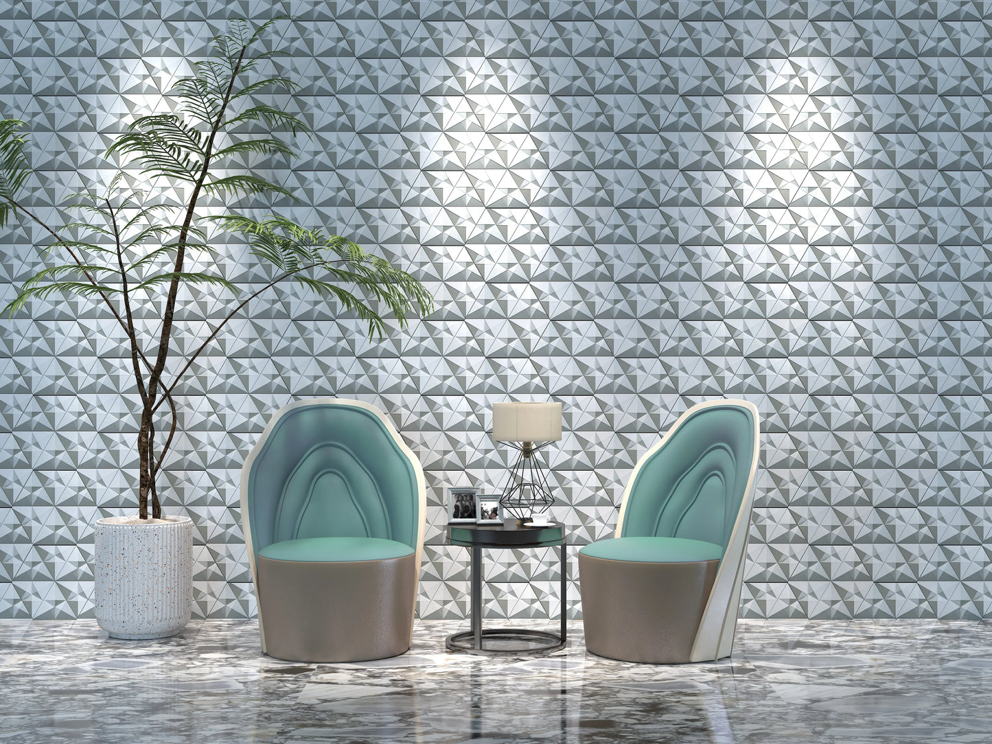 POLYHEDRON | 3D Geometric Art Tile – Made from UHPC Concrete | Customizable & DIY-Friendly | Zodiac-Inspired Series