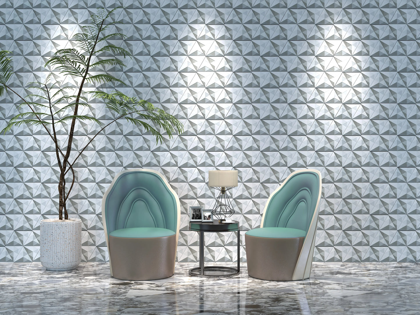 POLYHEDRON | 3D Geometric Art Tile – Made from UHPC Concrete | Customizable & DIY-Friendly | Zodiac-Inspired Series