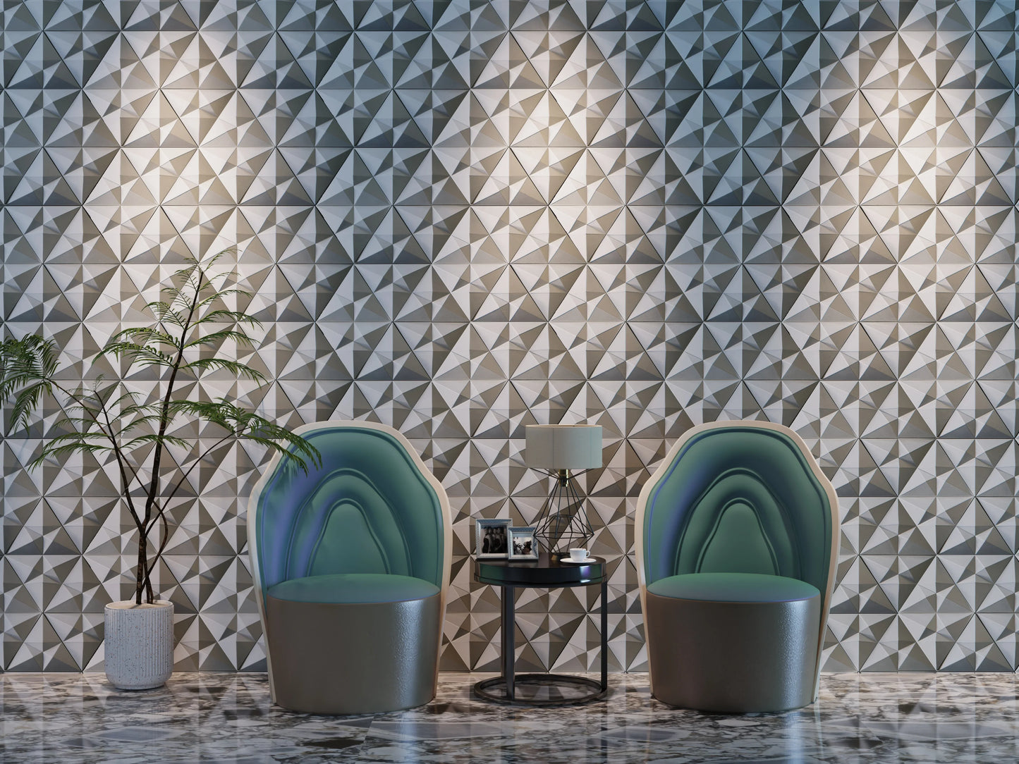 POLYHEDRON | 3D Geometric Art Tile – Made from UHPC Concrete | Customizable & DIY-Friendly | Zodiac-Inspired Series