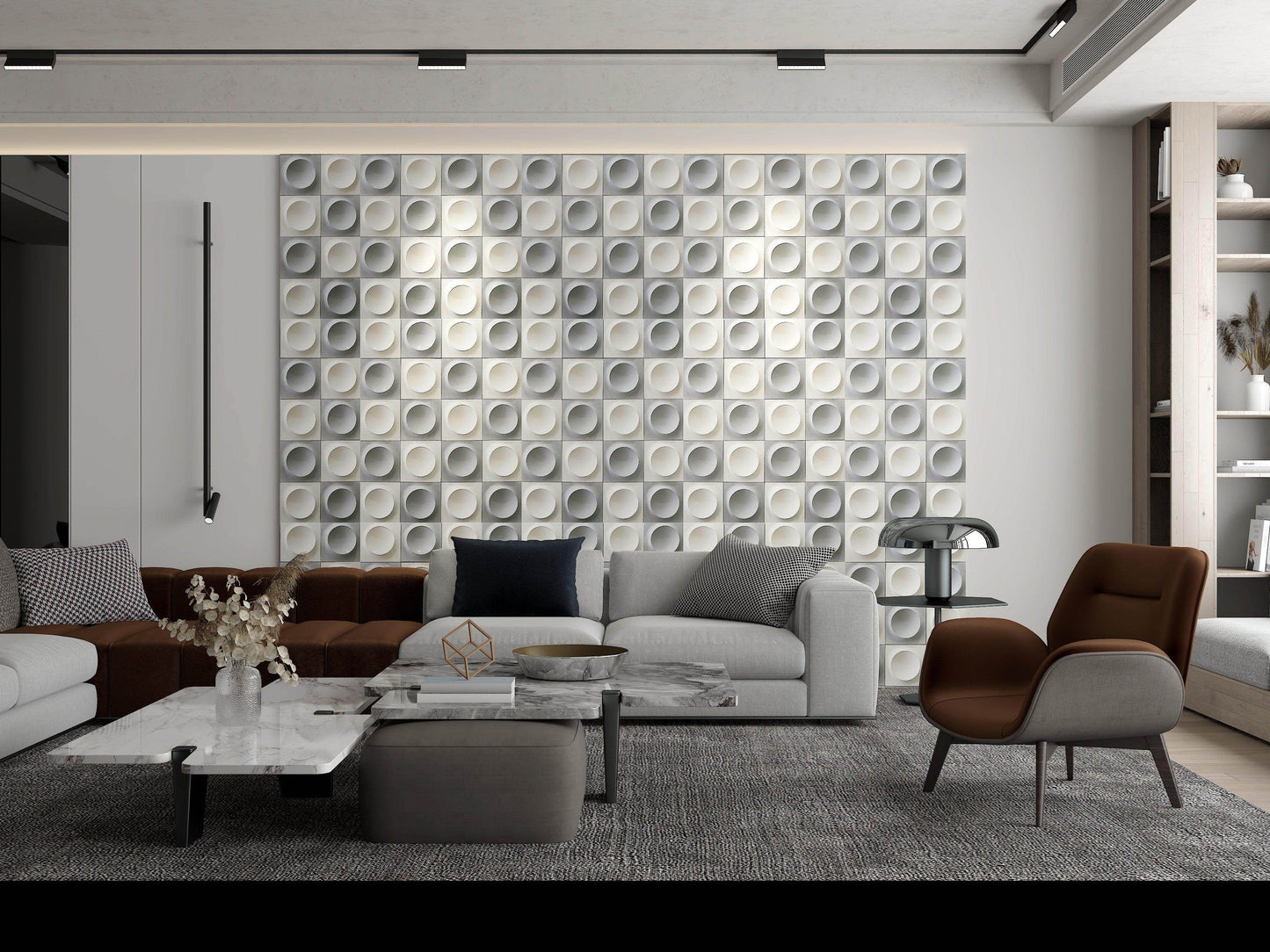 TRAY | 3D Geometric Art Tile – Zodiac Custom Design | UHPC Ultra-High-Performance Concrete | Customizable & DIY-Friendly | Modern Depth Effect - caserloong