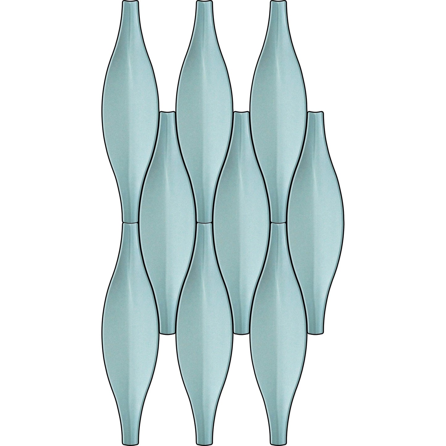 CASERLOONG | VASE · Pisces-Inspired Geometric 3D Art Tile · UHPC Ultra High-Performance Concrete - caserloong
