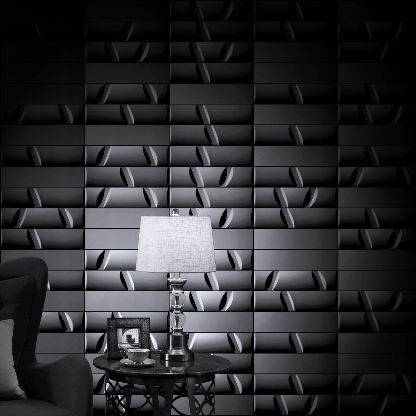 META Series Wall Tiles | Modern Minimalist Design | Ultra High Performance Concrete Material | 3D Effect | Customizable Design | Perfect for Home, Office & Commercial Spaces - caserloong