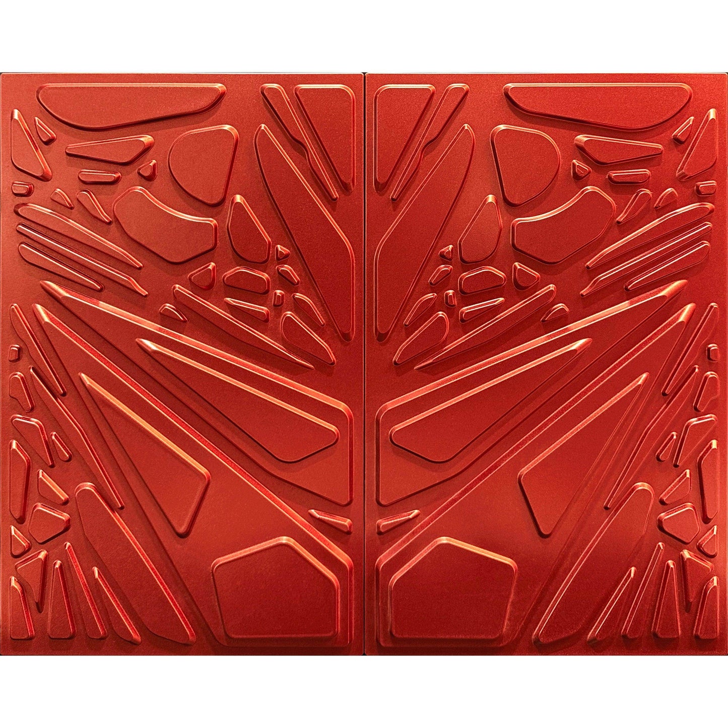 Stellar Glow 3D Art Tile - Scorpio Black Geometric Abstract Design, UHPC Wall Décor - caserloong