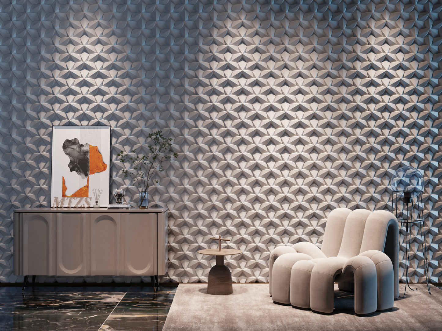 NOVA Starry Sky 3D UHPC Art Wall Tile — Inspiration of the Starry Sky for Creative Spaces