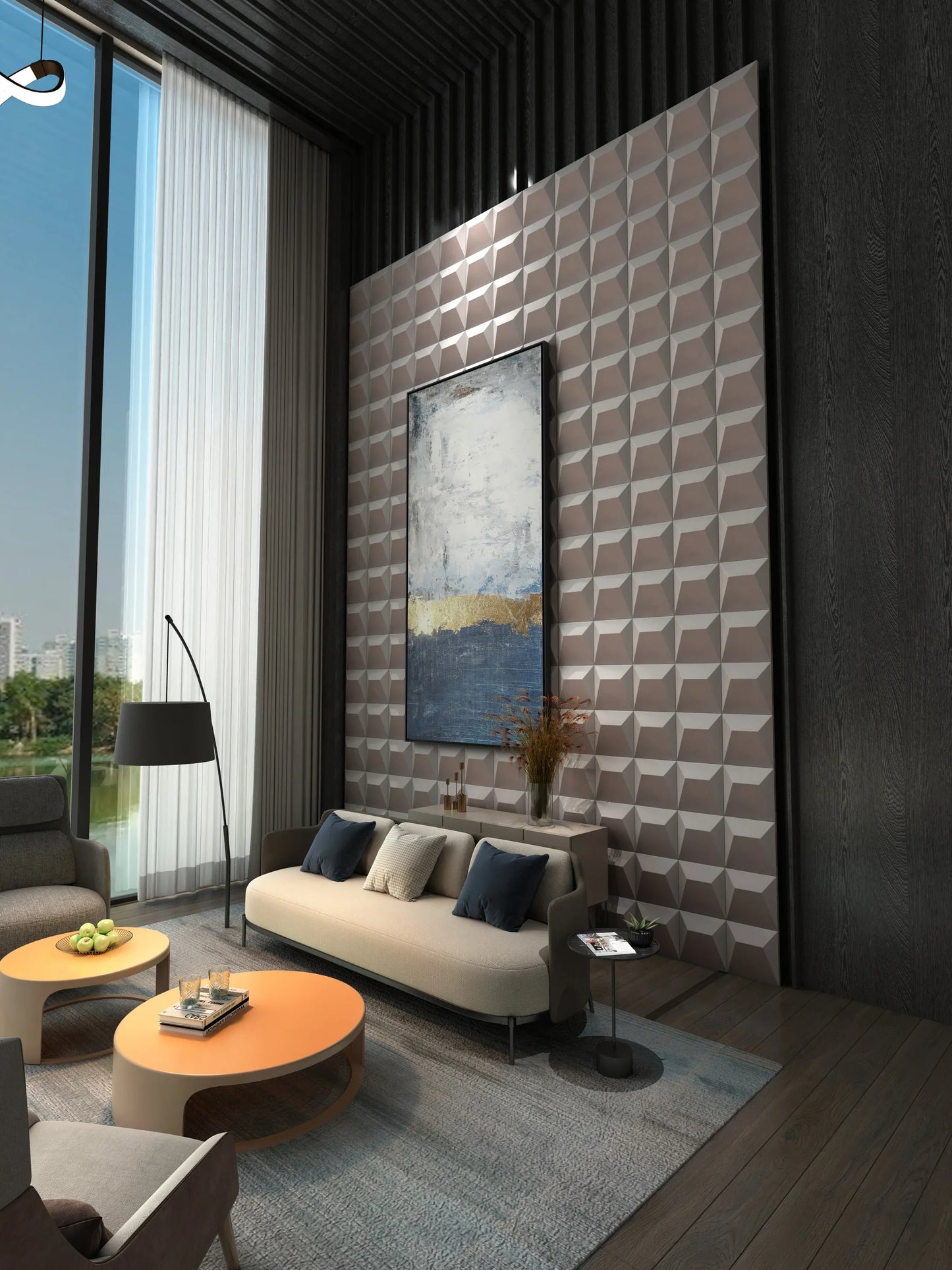 ORATOR 3D Geometric Tile|Cancer Zodiac Edition · Subtle Beauty, Soft Power