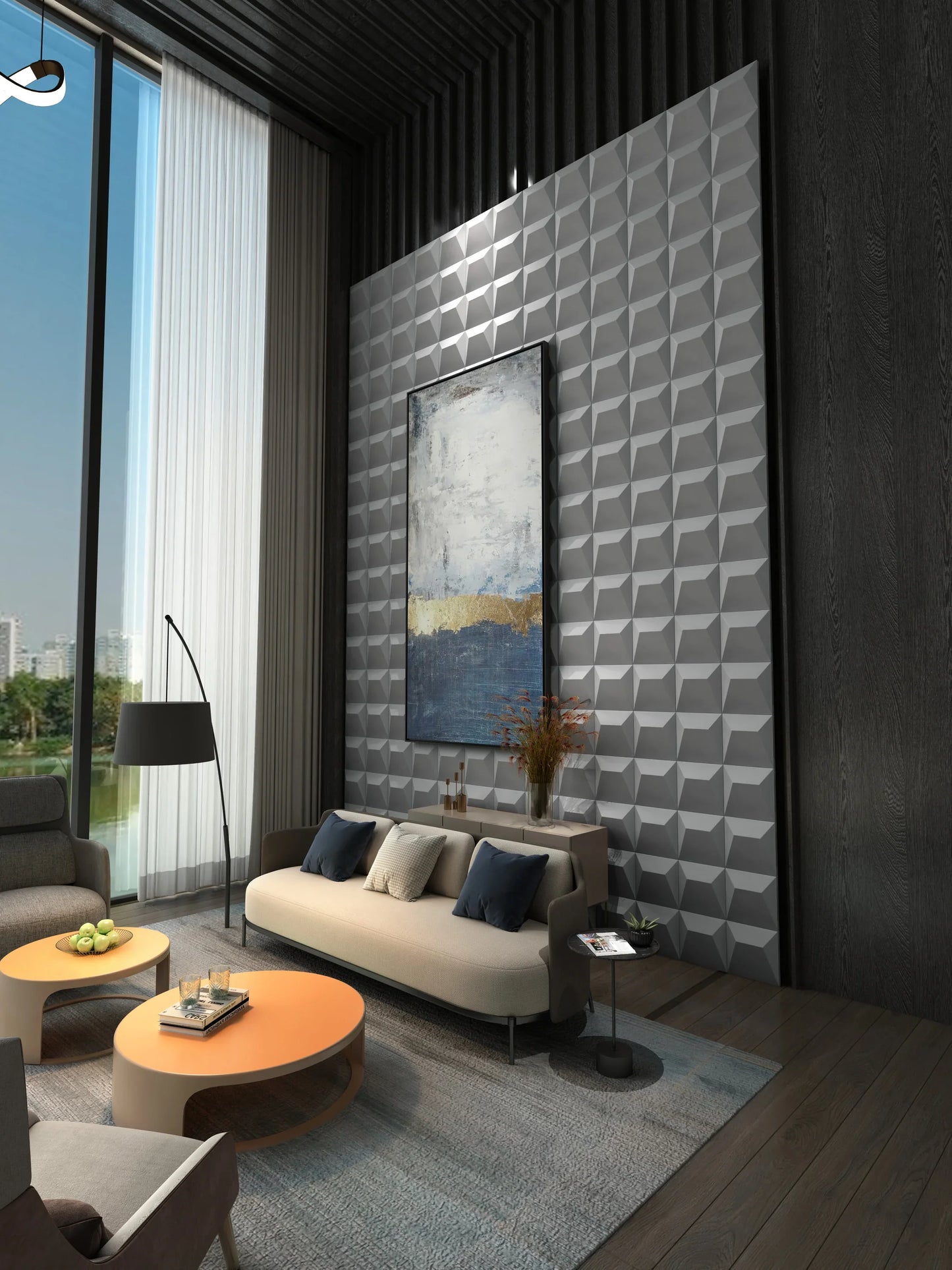 ORATOR 3D Geometric Tile|Cancer Zodiac Edition · Subtle Beauty, Soft Power