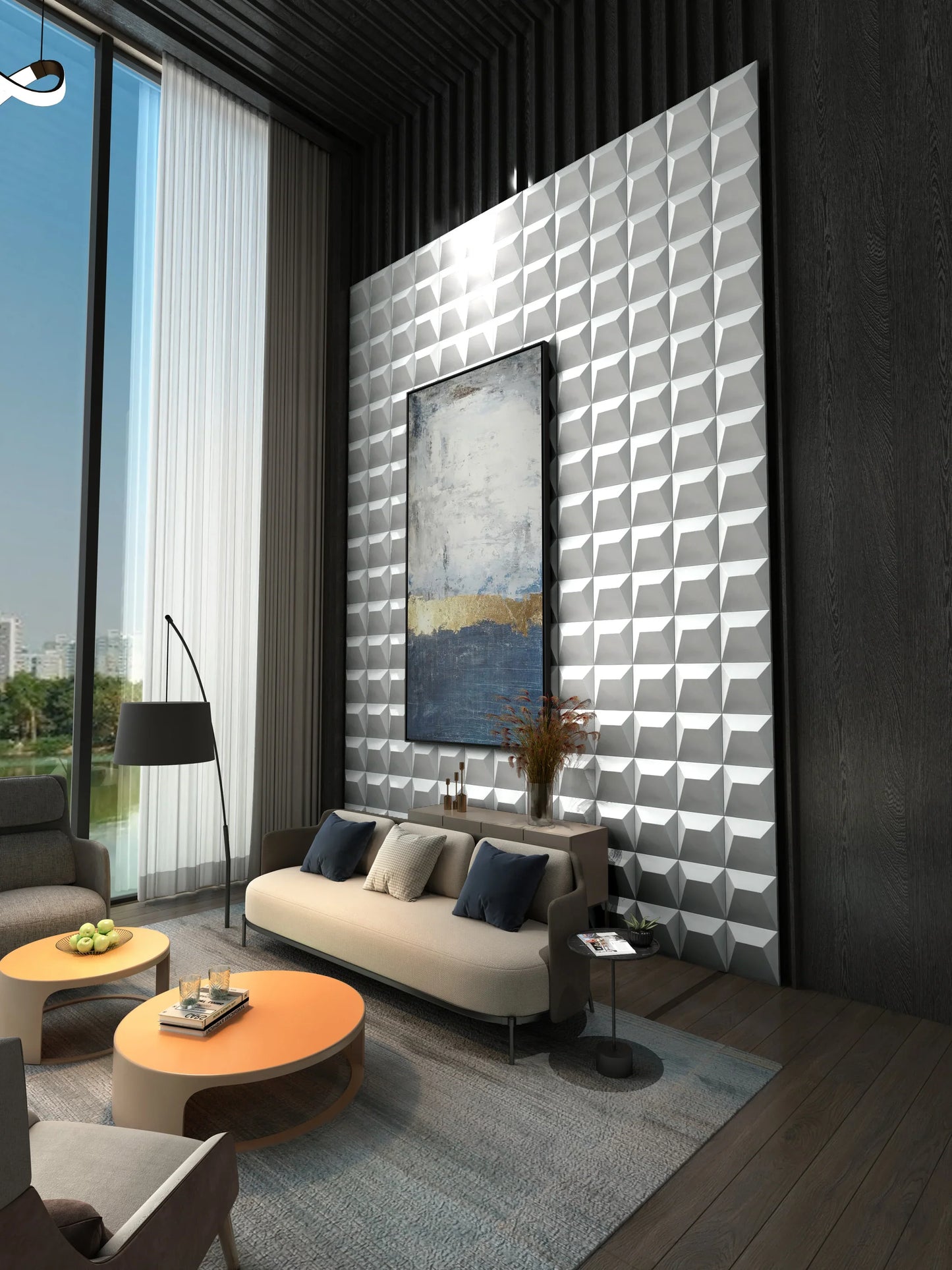 ORATOR 3D Geometric Tile|Cancer Zodiac Edition · Subtle Beauty, Soft Power