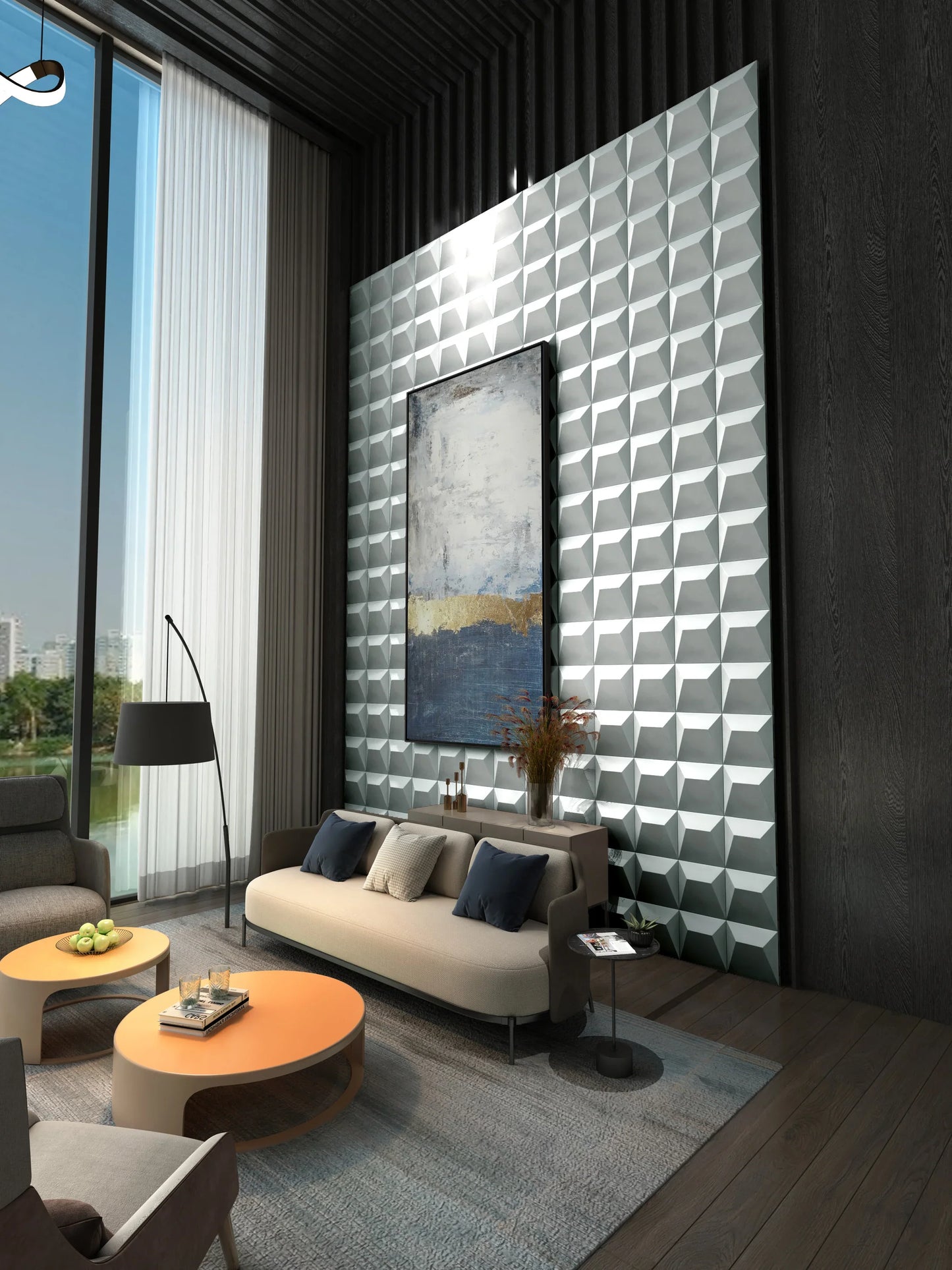ORATOR 3D Geometric Tile|Cancer Zodiac Edition · Subtle Beauty, Soft Power