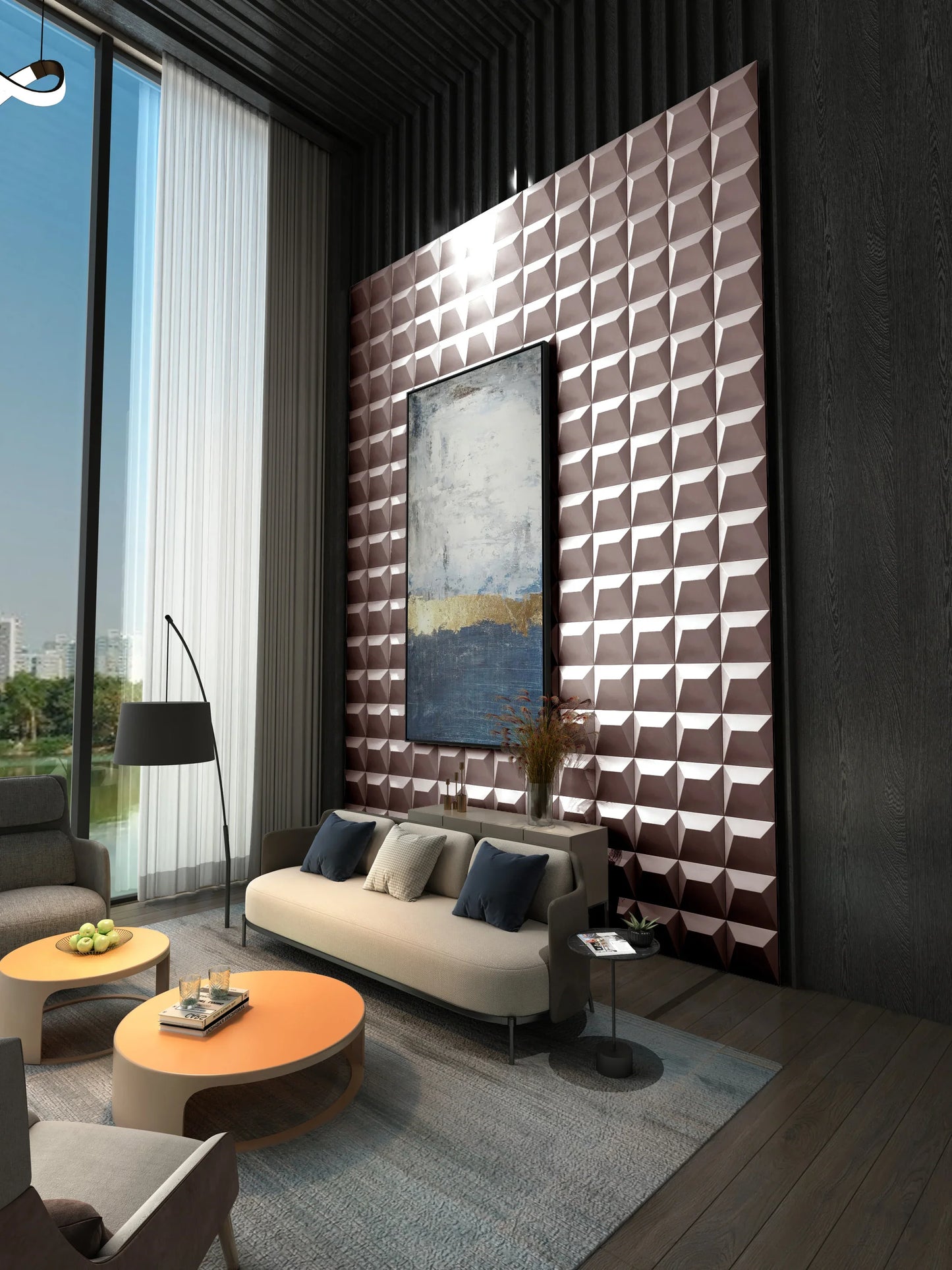 ORATOR 3D Geometric Tile|Cancer Zodiac Edition · Subtle Beauty, Soft Power