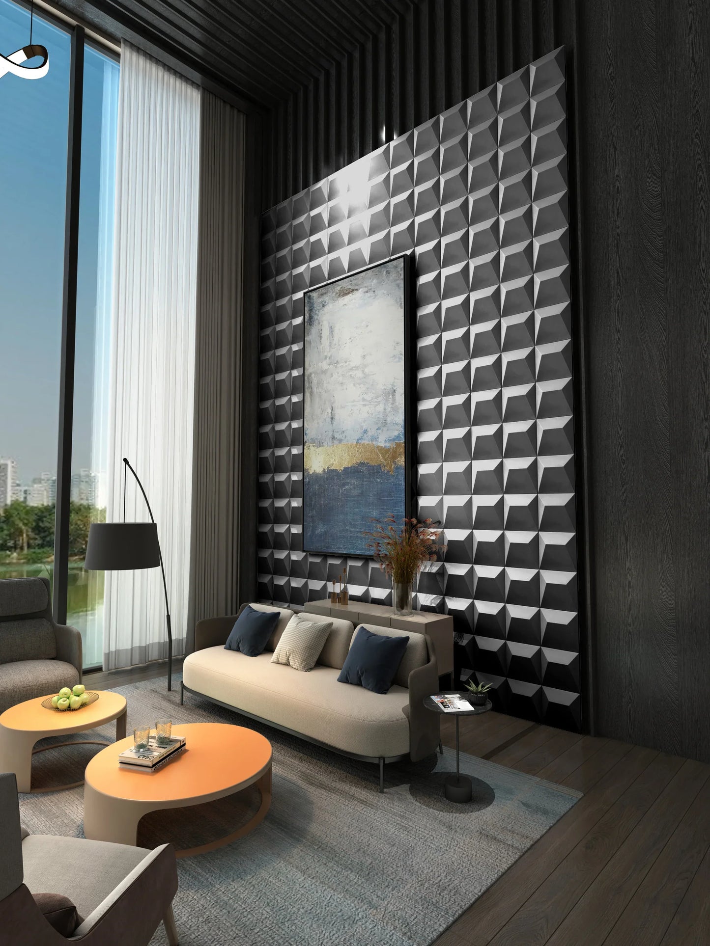ORATOR 3D Geometric Tile|Cancer Zodiac Edition · Subtle Beauty, Soft Power