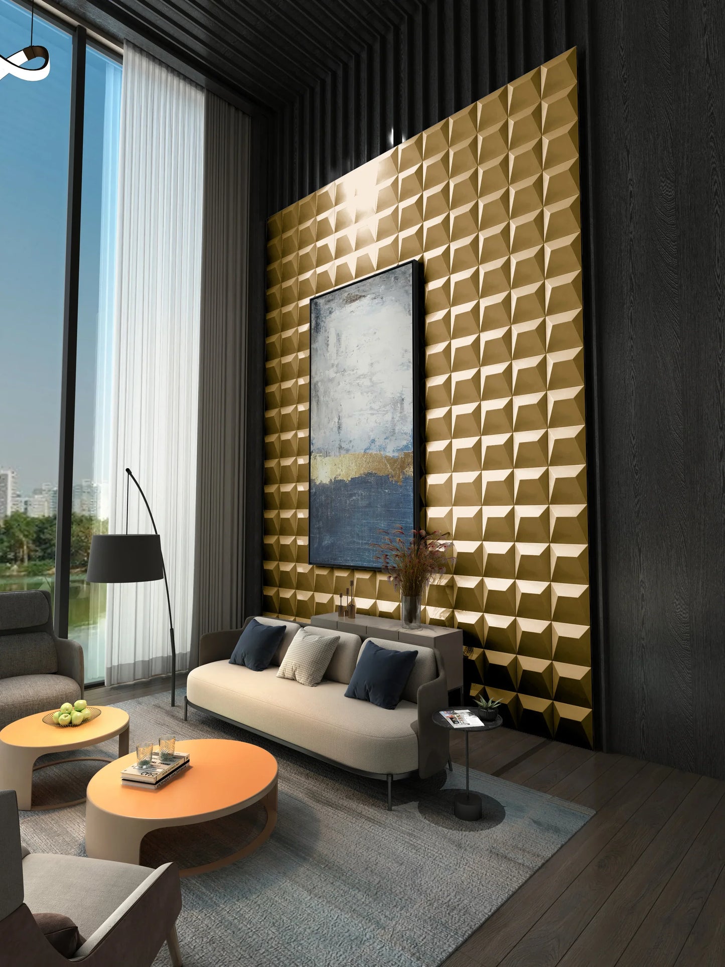 ORATOR 3D Geometric Tile|Cancer Zodiac Edition · Subtle Beauty, Soft Power