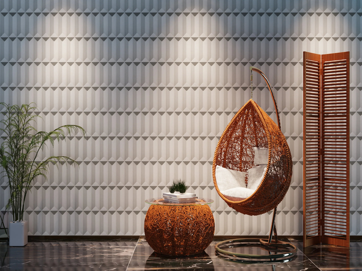 CASERLOONG PYRAMID B | Virgo-Inspired | UHPC 3D Art Tile | Customizable | Priced Per Square Meter