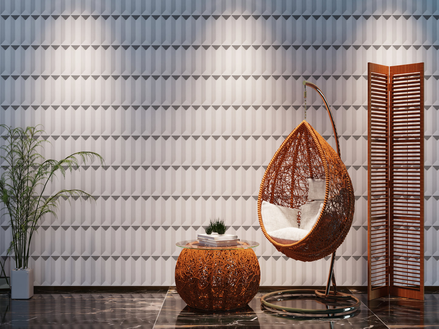 CASERLOONG PYRAMID B | Virgo-Inspired | UHPC 3D Art Tile | Customizable | Priced Per Square Meter