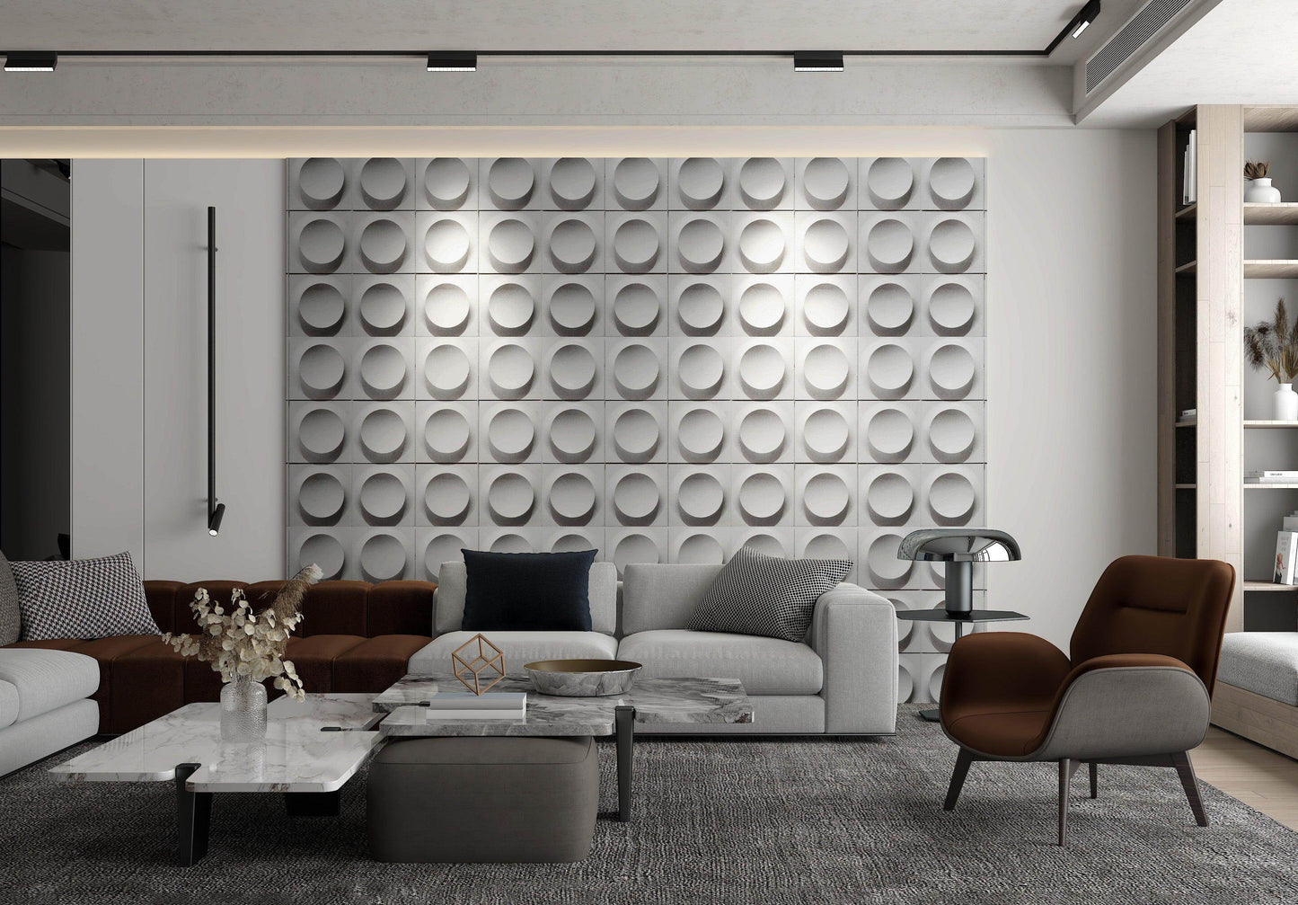 TRAY | 3D Geometric Art Tile – Zodiac Custom Design | UHPC Ultra-High-Performance Concrete | Customizable & DIY-Friendly | Modern Depth Effect - caserloong