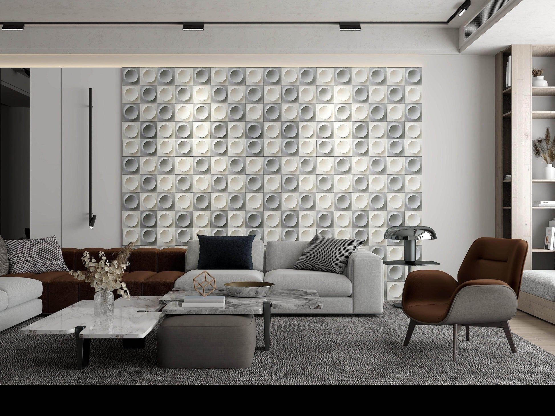 TRAY | 3D Geometric Art Tile – Zodiac Custom Design | UHPC Ultra-High-Performance Concrete | Customizable & DIY-Friendly | Modern Depth Effect - caserloong
