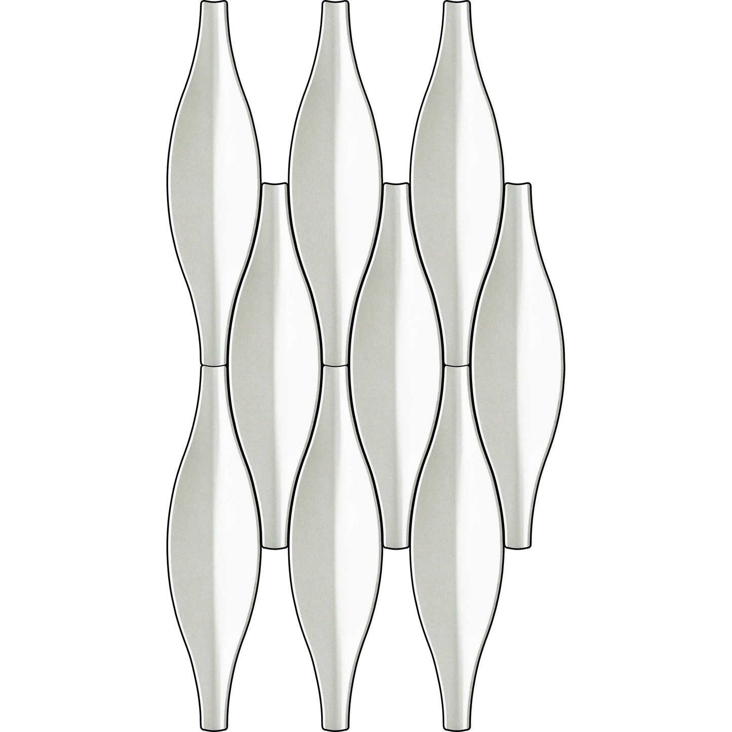 CASERLOONG | VASE · Pisces-Inspired Geometric 3D Art Tile · UHPC Ultra High-Performance Concrete - caserloong