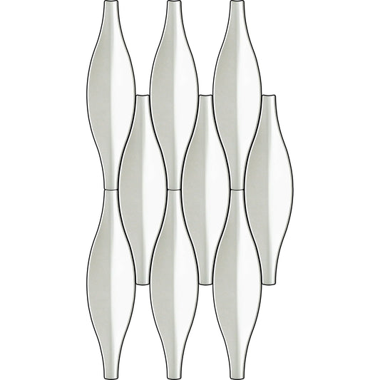 CASERLOONG | VASE · Pisces-Inspired Geometric 3D Art Tile · UHPC Ultra High-Performance Concrete - caserloong