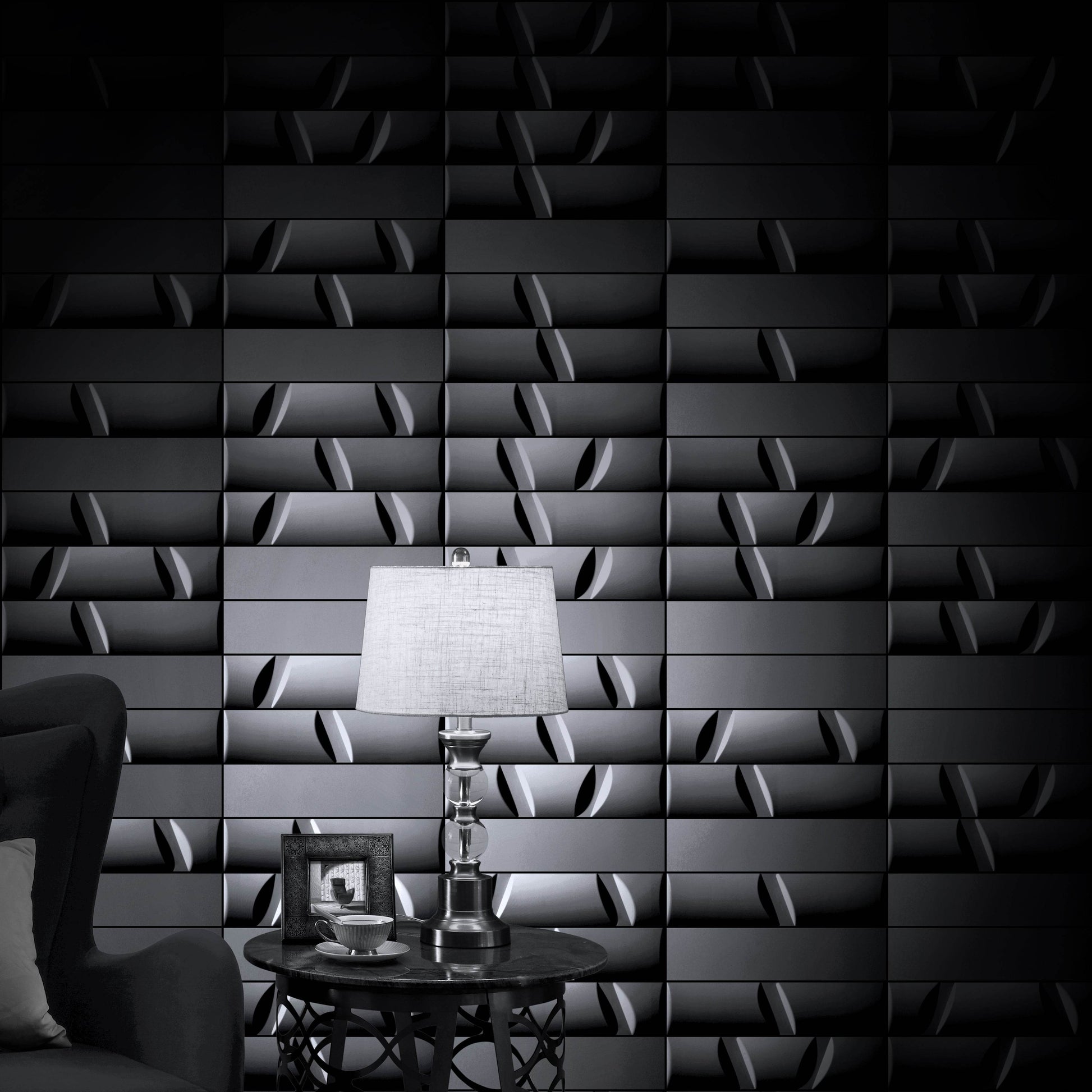META Series Wall Tiles | Modern Minimalist Design | Ultra High Performance Concrete Material | 3D Effect | Customizable Design | Perfect for Home, Office & Commercial Spaces - caserloong
